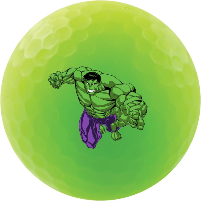 Volvik Vivid Soft Marvel Golf Ball Gift Set with Ball Marker (4 Pack) - Image 4